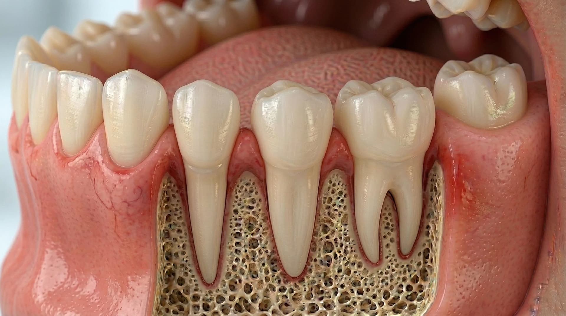 Mild gingivitis with gum redness – Stage 2