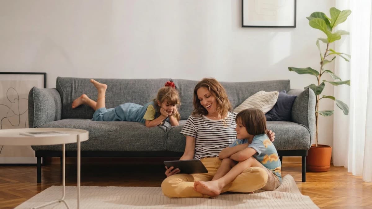 Family enjoying quality time together