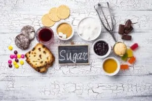 unhealthy products high in sugar