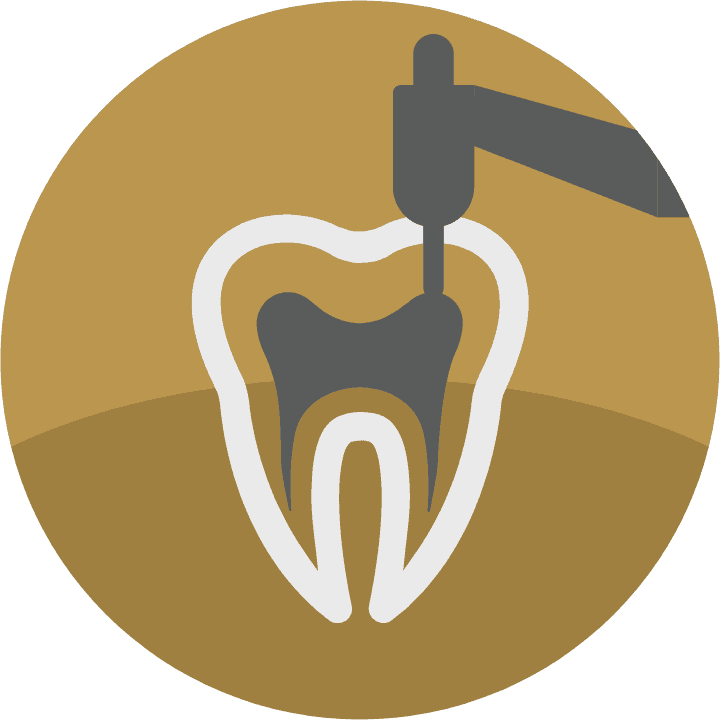 Root Canal Treatmen golden icon