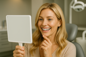 20250617 1002 Blonde Womans Radiant Smile remix 01jxxk1226e75rqmaeawcnt9h8